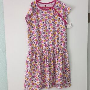 Tea Collection Watermelon Colorful Kids Dress with Fruit Print Girls Size 12